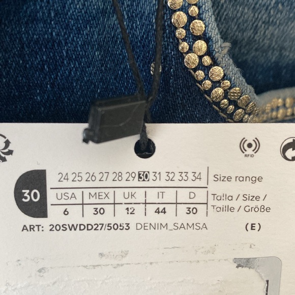 Desigual Studded Straight Leg Jeans - Picture 10 of 10